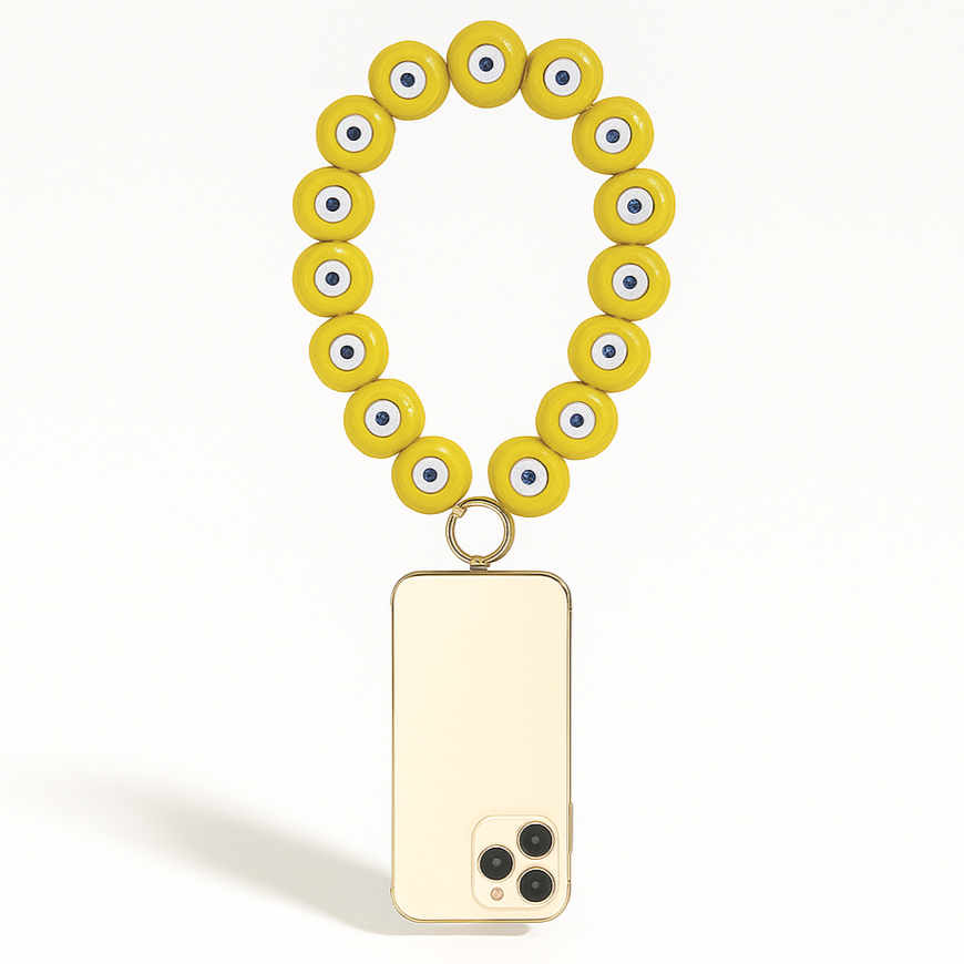 ☎️ Petite chaine de téléphone - Jaune 💛