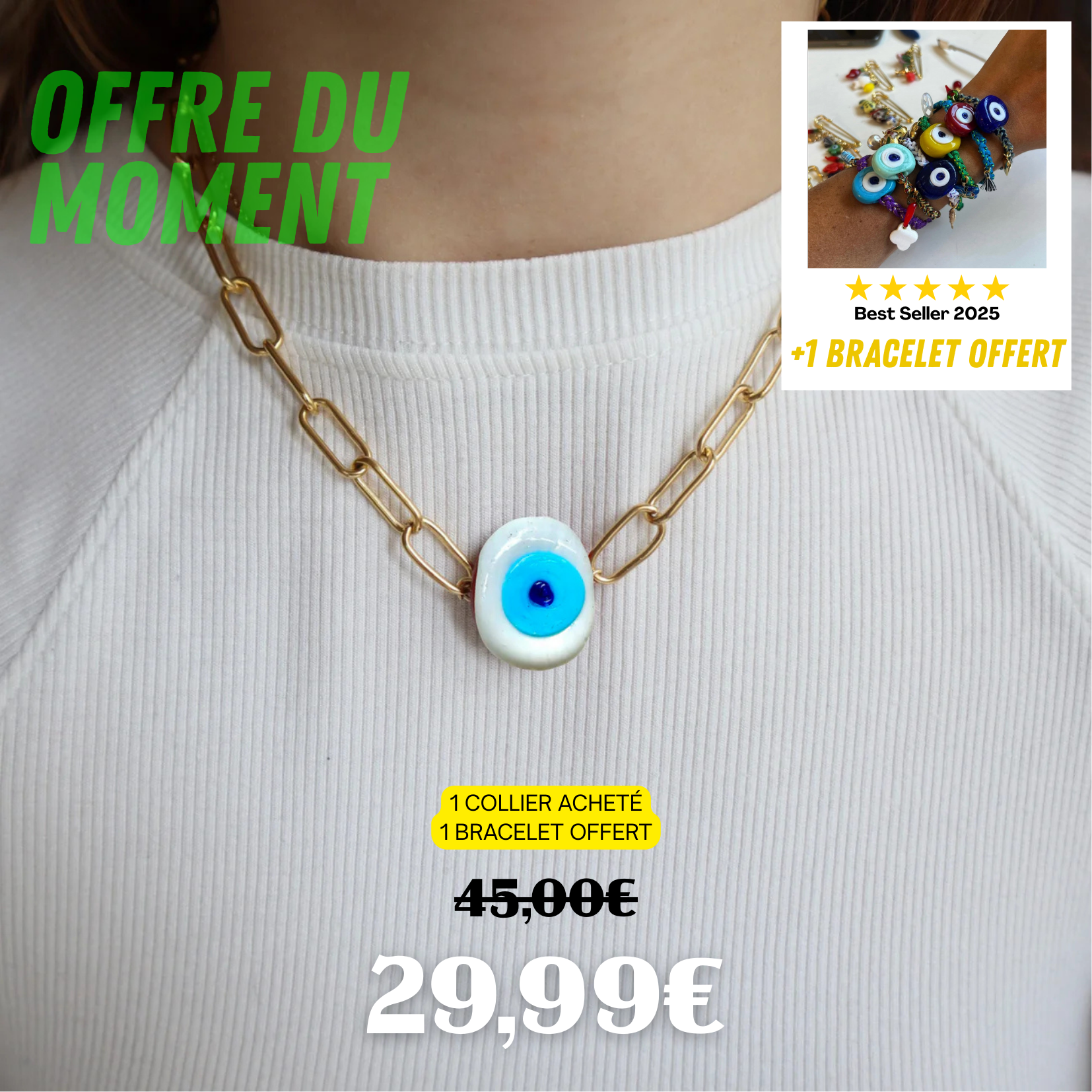 ⭐️Offre - Mamie Esther à Thyna + 1 bracelet OFFERT