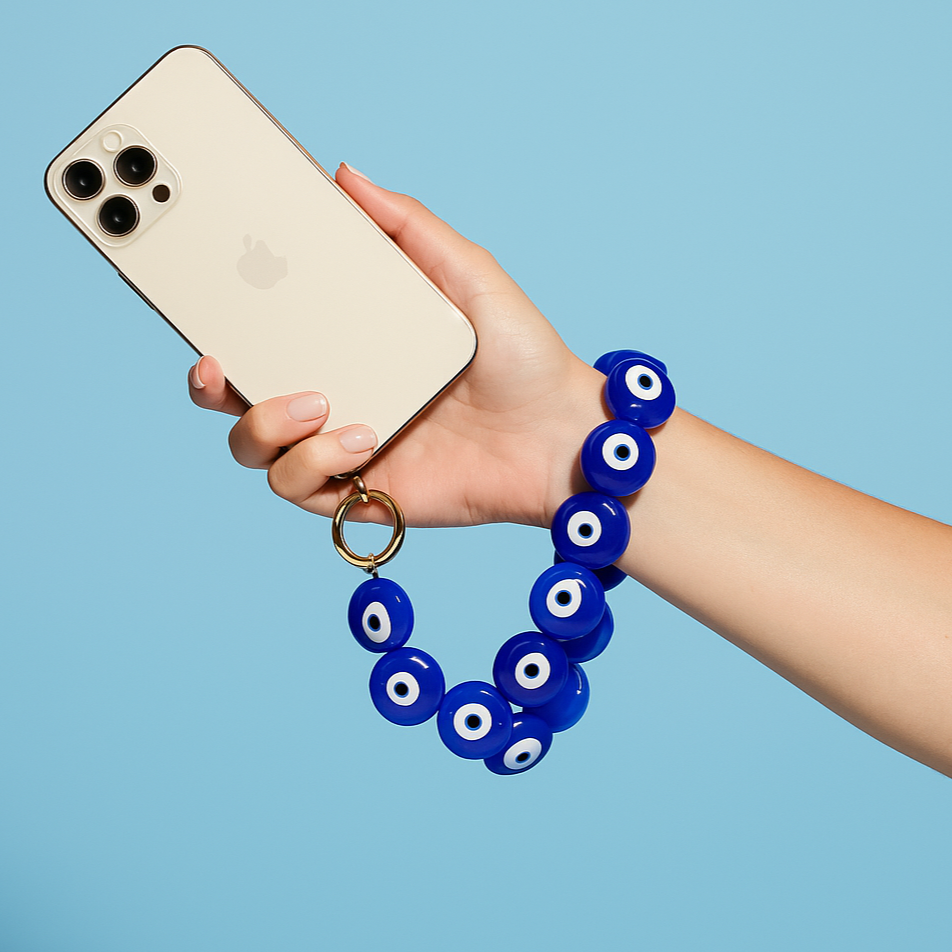 ☎️ Petite chaine de téléphone - Bleu foncé 💙