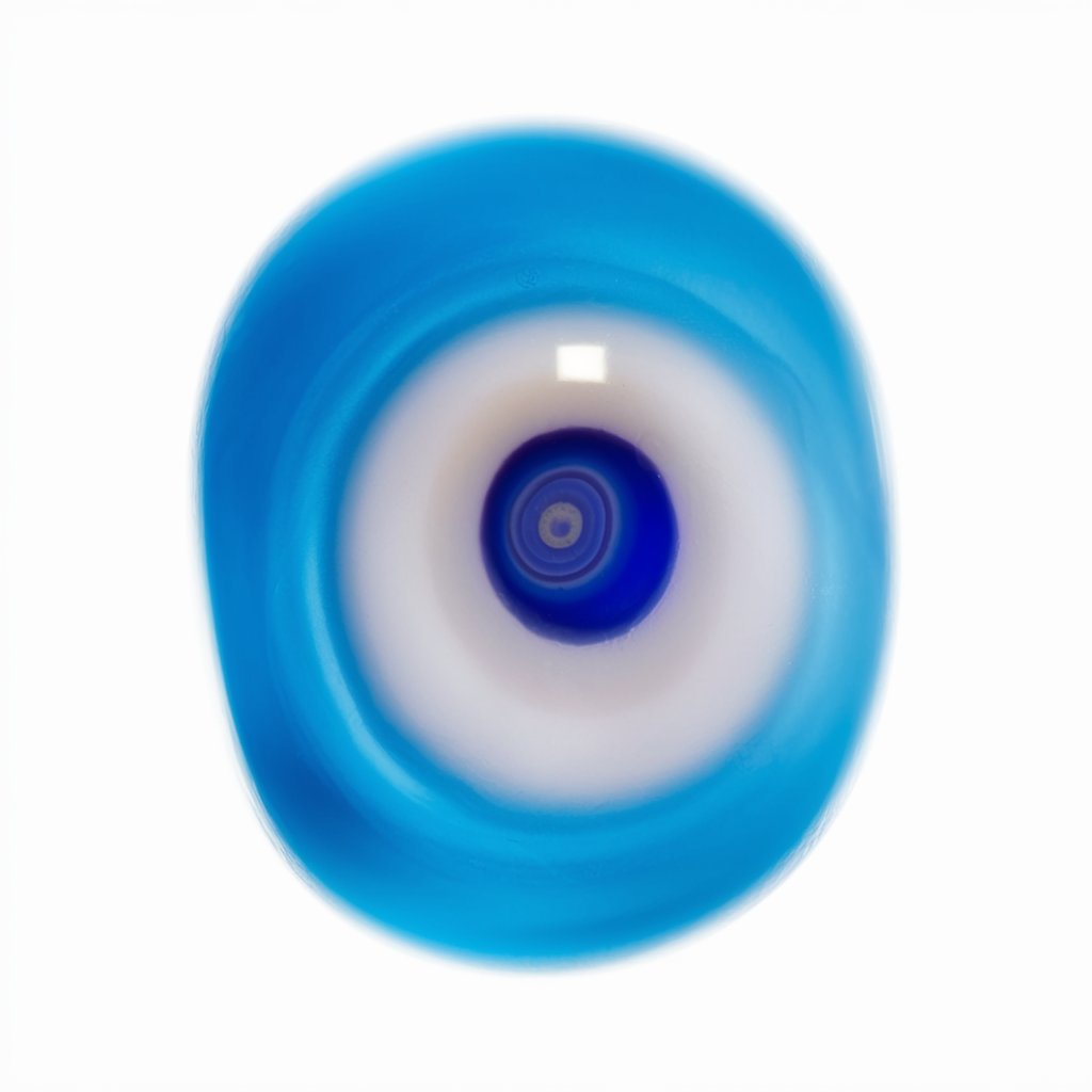 Petit Oeil Méditerranéen Fait Main bleu
