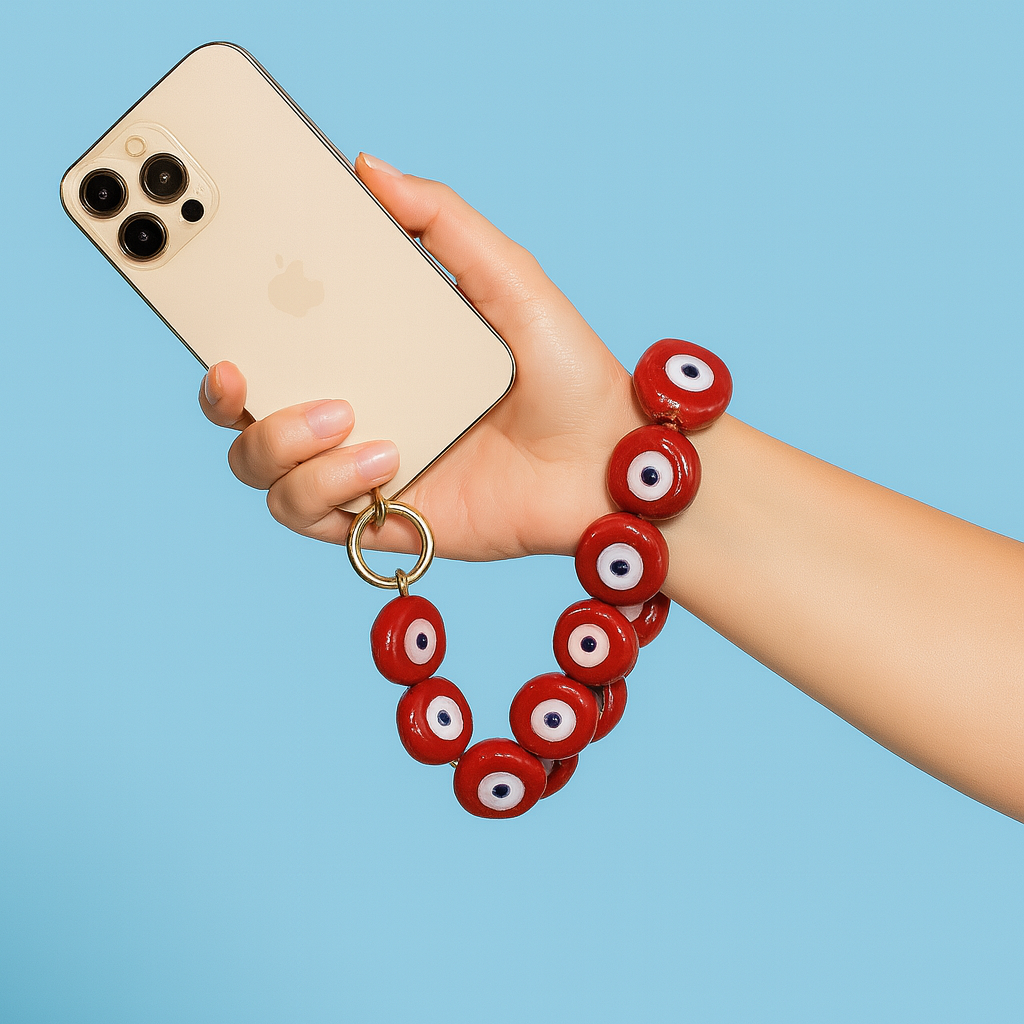 ☎️ Petite chaine de téléphone - Rouge ❤️
