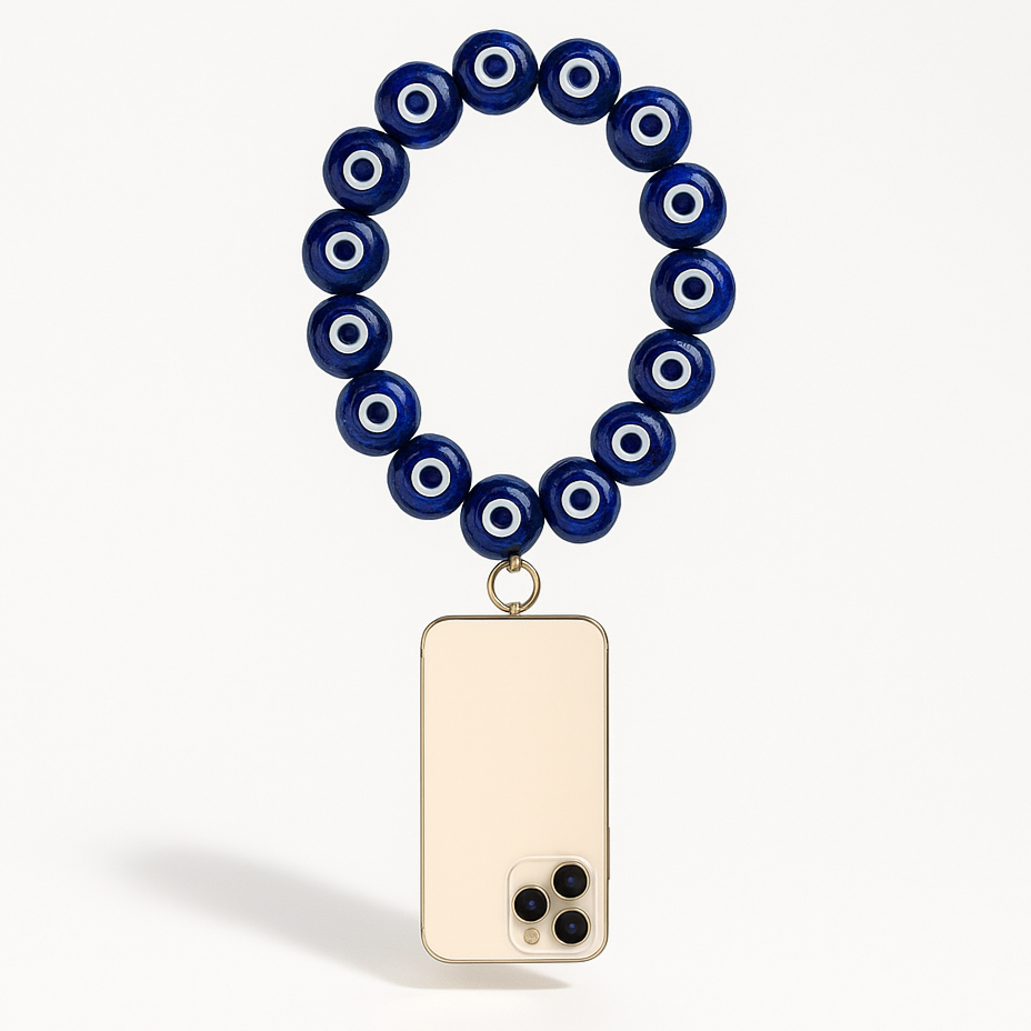 ☎️ Petite chaine de téléphone - Bleu foncé 💙