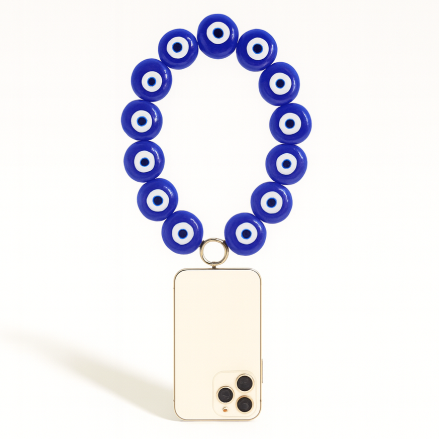 ☎️ Petite chaine de téléphone - Bleu moyen 💙